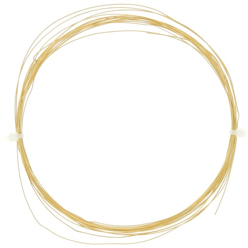 Filo tondo flessibile 0,4 mm - acciaio inox 304L Gold x5m