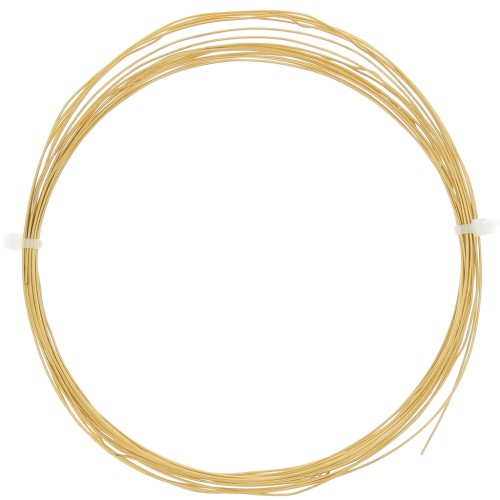 Filo flessibile rotondo da 0,6 mm - Acciaio inox 304L oro x5m
