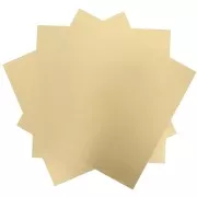 Piastra in ottone 200x200 mm - spessore 0,6 mm - Ottone x1