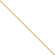 Catena a serpentina 0,9 mm - Acciaio inossidabile 316L dorato x50cm