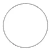 Bracciale liscio 59 mm - polso piccolo - acciaio inossidabile 304L x1