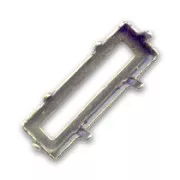 Castone PureCrystal Princess Baguette mm. 15x5 bronzo