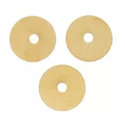 Perline a disco Heishi - Disco piatto 5x0,2 mm - Acciaio inox 304L oro x25