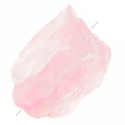 Perla di pietra grezza irregolare da 20 a 30 mm - Quarzo rosa x1|raw }}