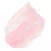 Perla di pietra grezza irregolare da 20 a 30 mm - Quarzo rosa x1