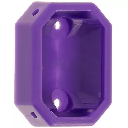 Crimpatura ottagonale in plastica per cabochon 4627 18x13 mm - Viola x1