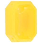 Crimpatura ottagonale in plastica per cabochon 4627 18x13 mm - Giallo trasparente x1|raw }}
