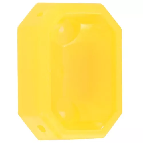 Crimpatura ottagonale in plastica per cabochon 4627 18x13 mm - Giallo trasparente x1
