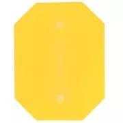 Crimpatura ottagonale in plastica per cabochon 4627 18x13 mm - Giallo trasparente x1