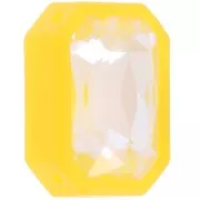 Crimpatura ottagonale in plastica per cabochon 4627 18x13 mm - Giallo trasparente x1