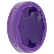 Castone ovale in plastica per cabochon 4120 18x13 mm - Viola x1