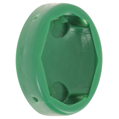 Castone ovale in plastica per cabochon 4120 18x13 mm - Verde scuro x1