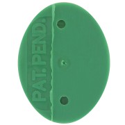 Castone ovale in plastica per cabochon 4120 18x13 mm - Verde scuro x1