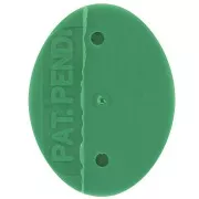 Castone ovale in plastica per cabochon 4120 18x13 mm - Verde scuro x1