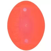 Castone ovale in plastica per cabochon 4120 18x13 mm - Giacinto trasparente x1