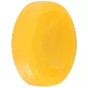 Castone ovale in plastica per cabochon 4120 18x13 mm - Giallo trasparente x1