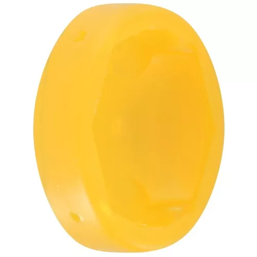 Castone ovale in plastica per cabochon 4120 18x13 mm - Giallo trasparente x1
