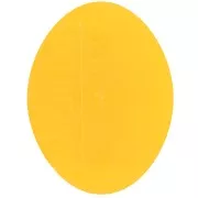 Castone ovale in plastica per cabochon 4120 18x13 mm - Giallo trasparente x1