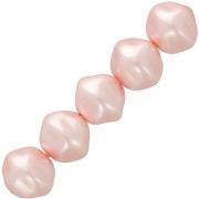 Perle barocche irregolari perlate 8 mm - Rosa chiaro x20
