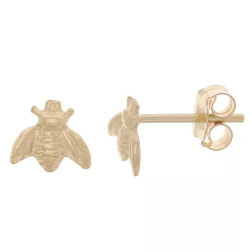 Orecchini perno 5x6 mm - Gold Filled x2