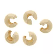 Coprischiaccini per perline da schiacciare 5 mm - Gold Filled x4