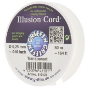 Filo di nylon invisibile 0,25 mm - illusion cord - Griffin - Trasparente x50m|raw }}