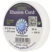 Filo di nylon invisibile 0,30 mm - illusion cord- Griffin - Trasparente x50m