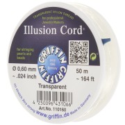 Filo di nylon invisibile 0,60 mm - illusion cord - Griffin - Trasparente x50m|raw }}