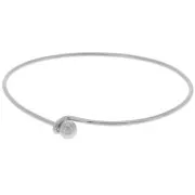 Bracciale con chiusura a sfera avvitata 61x45 mm - Argento x1