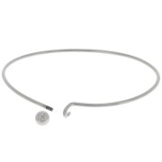 Bracciale con chiusura a sfera avvitata 61x45 mm - Argento x1