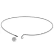 Bracciale con chiusura a sfera avvitata 61x45 mm - Argento x1