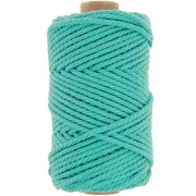 Rocchetto di cordoncino in cotone macramè da 3 mm - Smeraldo x50 m