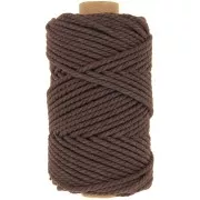 Rocchetto di corda di cotone macramè da 3 mm - Chocolate x50 m