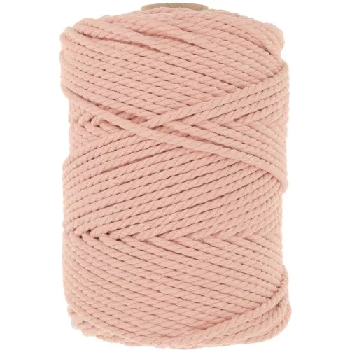 Rocchetto di corda di cotone macramè 3 mm - Salmone x100 m