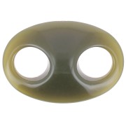 Maglia a chicco di caffè in acrilico 32x23 mm - Khaki x1