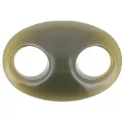 Maglia a chicco di caffè in acrilico 32x23 mm - Khaki x1