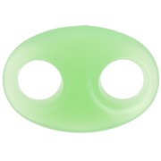 Maglia in acrilico a forma di chicco di caffè 32x23 mm - Menta x1|raw }}