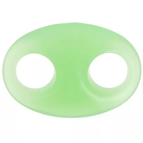 Maglia in acrilico a forma di chicco di caffè 32x23 mm - Menta x1