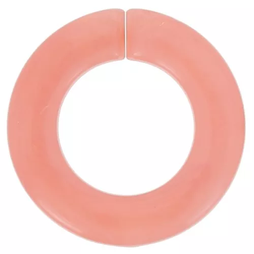 Maglia acrilica rotonda piatta 31,5 mm - Peach Marble x1