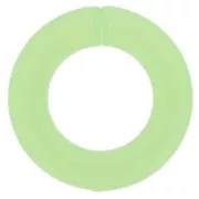 Maglia rotonda piatta in acrilico trasparente 31,5 mm - Menta x1