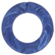 Maglia piatta rotonda in acrilico 31,5 mm - Lapis blu marmorizzato mat x1|raw }}