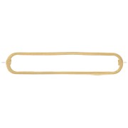 Distanziatore rettangolare arrotondato 29x6 mm - dorato x1