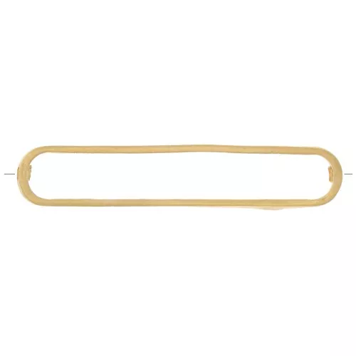 Distanziatore rettangolare arrotondato 29x6 mm - dorato x1