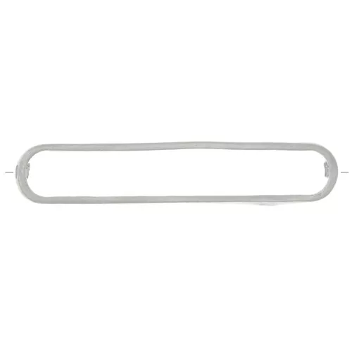 Distanziatore rettangolare arrotondato 29x6 mm - Argento x1