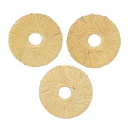 Perline rondelle effetto spazzolato Heishi 6x0,8 mm -dorato x5g circa 30 pezzi