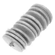 Perline rondelle effetto spazzolato Heishi 6x0,8 mm - Argento x5g circa 30 pz.