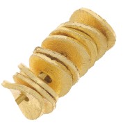 Perline rondelle ondulate effetto spazzolato Heishi 6x0,8mm x5g circa 30 pezzi