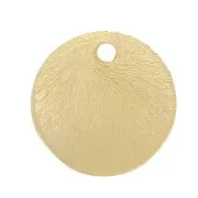 Zecchini rotondi effetto spazzolato 6 mm - dorato x5g circa 30 pezzi.