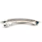 Fermaglio per capelli mm. 78 argentato x1