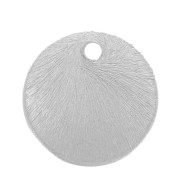 Zecchini rotondi effetto spazzolato 6 mm - Argento x5g circa 30 pezzi.